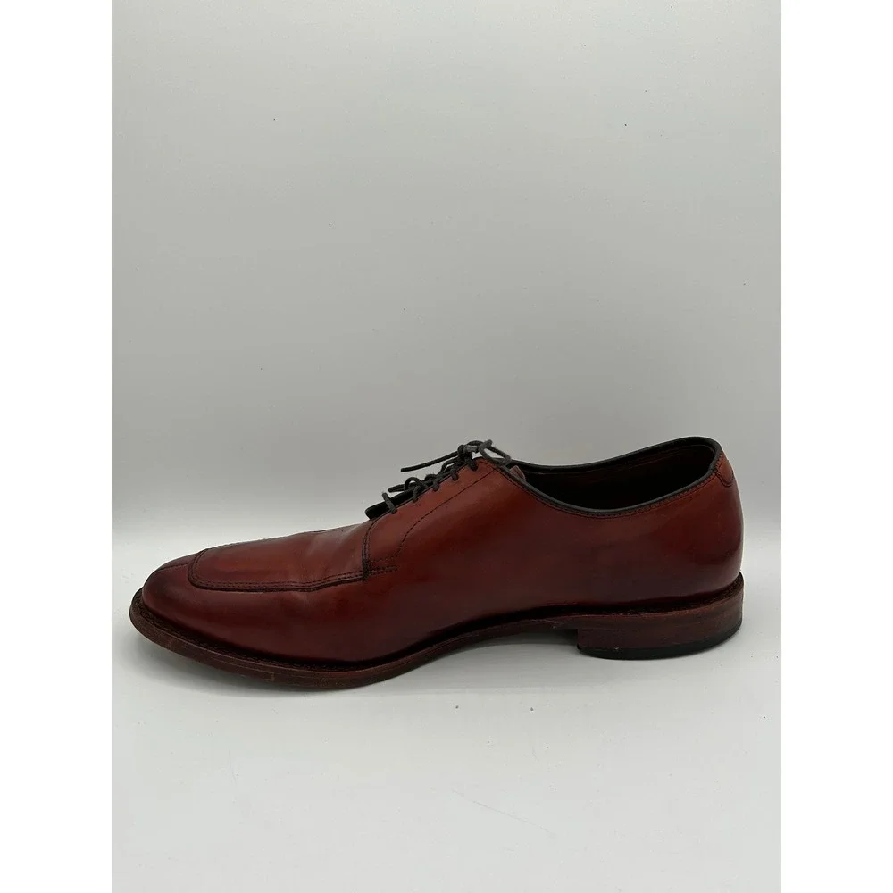 Allen Edmonds Delray Men Size 10D Chili Leather Split Toe Blucher Dress Shoes